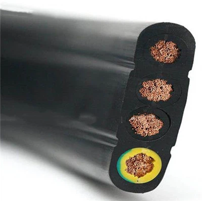 H03rn-f H05rn-f H07rn-f 3x1.5 3x2.5 3x3.5mm2 Kabel Pompa Submersible Karet Fleksibel Hepr Kabel Lift Datar